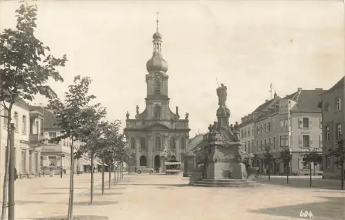 AK Raststatt Kirche Denkmal Baden-Württemberg 1937 gelaufen Postkarte
