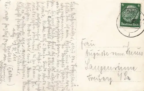 AK Raststatt Kirche Denkmal Baden-Württemberg 1937 gelaufen Postkarte