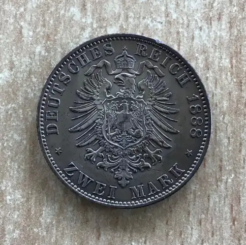 Preußen 2 Mark 1888 A Friedrich III.