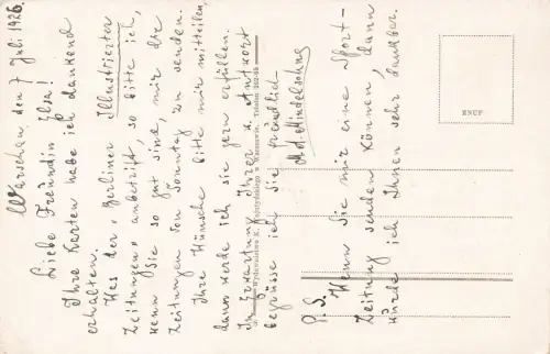 AK Warschau Teich Sächsischer Garten Polen 1926 ungelaufen Postkarte