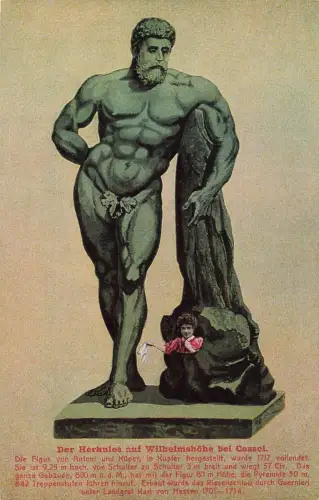 AK Kassel Herkules Statue Wilhelmshöhe Hessen ungelaufen Postkarte