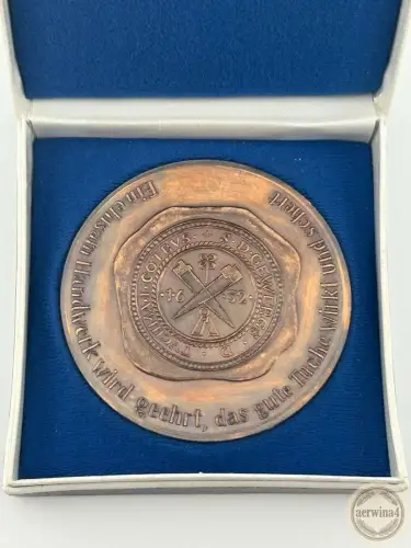 DDR Medaille Denkmalpflege Cottbus Tuchmacherturm Kulturbund der DDR