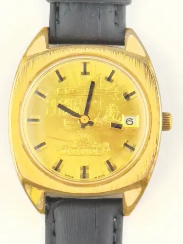Herrenarmbanduhr GUB Glashütte Spezimatic Kaliber 75 Jubiläumsuhr 20 Jahre NVA