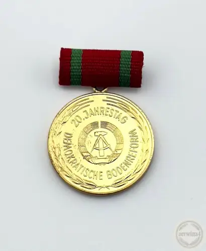 DDR Erinnerungsmedaille 20. Jahrestag Demokratische Bodenreform