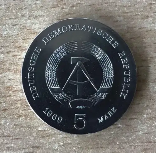 DDR 5 Mark 1969 Heinrich Hertz stg.