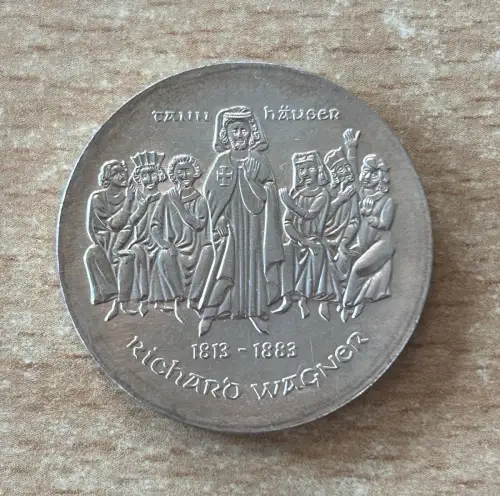 DDR 10 Mark 1983 Richard Wagner Silber Münze