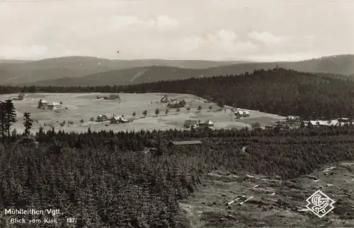 AK Mühlleithen Landschaft Blick vom Kiel Sachsen Vogtland 1939 Postkarte