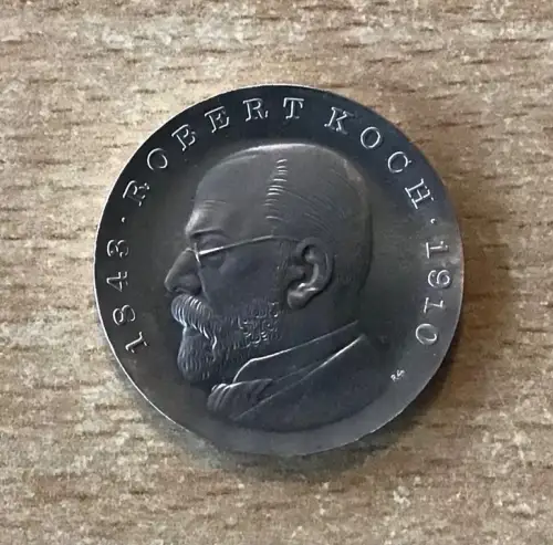 DDR 5 Mark 1968 Robert Koch Gedenkmünze