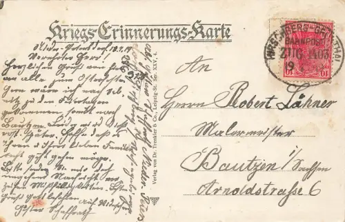 AK 1.WK Gesegnete Ostern Glocke EK2 Reichsfahne 1919 Patriotika Postkarte