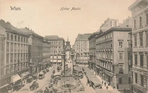AK Wien Hoher Markt Österreich 1911 gelaufen Postkarte