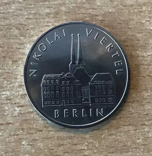 DDR Münze 5 Mark 1987 Nikolai Viertel Berlin