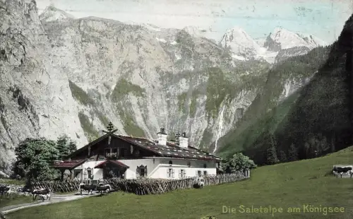 AK Königsee Saletalpe Bayern Berchtesgadener Land 1914 gelaufen Postkarte