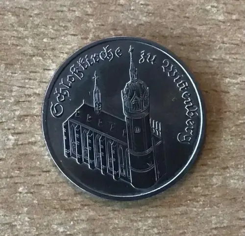 DDR 5 Mark 1983 Schloßkirche zu Wittenberg