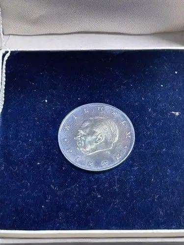 DDR XX 20 Jahre DDR 1949 - 1969, Silber Medaille Wilhelm Pieck