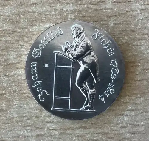 DDR 10 Mark 1990 Johann Gottlieb Fichte Silber
