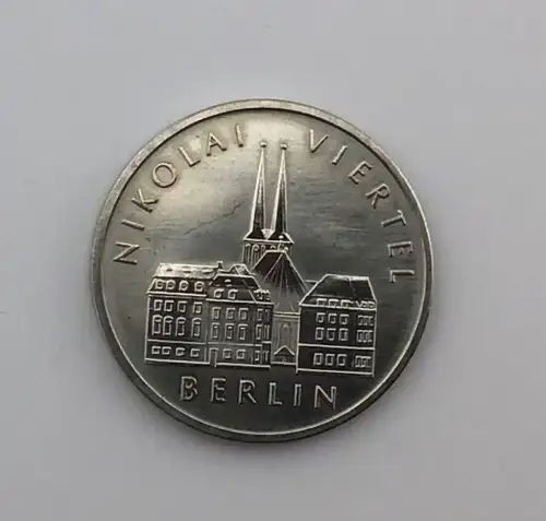 DDR Münze 5 Mark 1987 Nikolai Viertel Berlin
