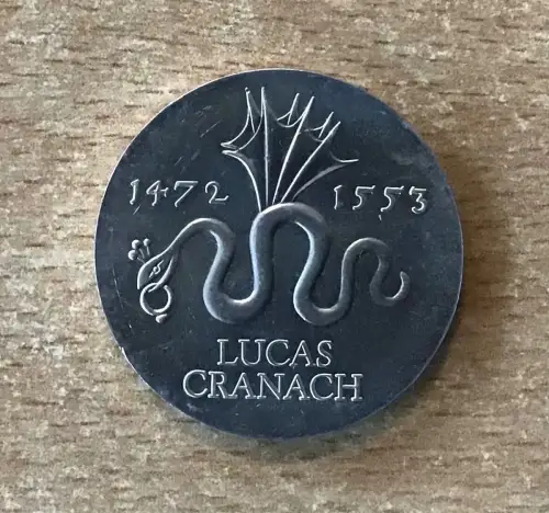 DDR 20 Mark 1972 Lucas Cranach Silber Gedenkmünze