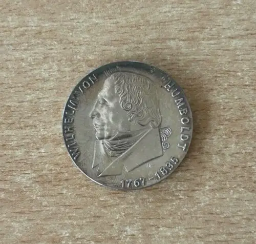 DDR 20 Mark 1967 Wilhelm von Humboldt Silber Gedenkmünze