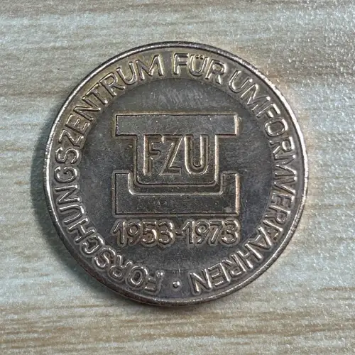 DDR Medaille Zwickau Forschungszentrum für Umformverfahren FZU - 1953-1973