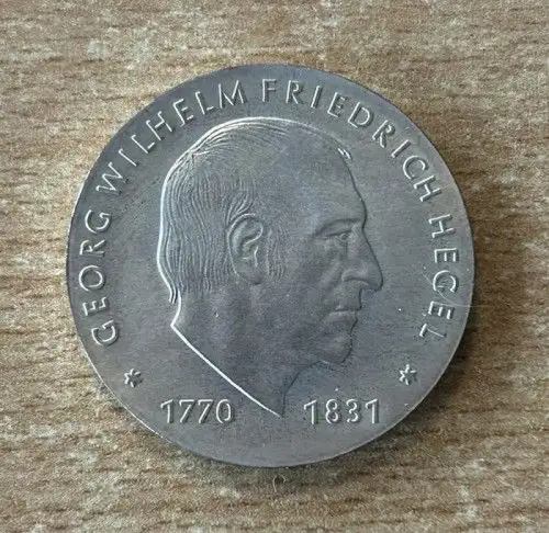 DDR 10 Mark 1981 G. W. Friedrich Hegel Silber stgl.