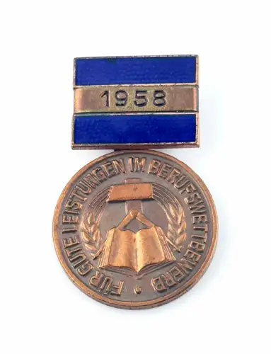 DDR Abzeichen für gute Leistungen im Berufswettbewerb Bronze 1958