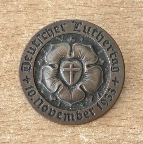 Abzeichen 10. November Deutschen Luthertag 1933 Bronze