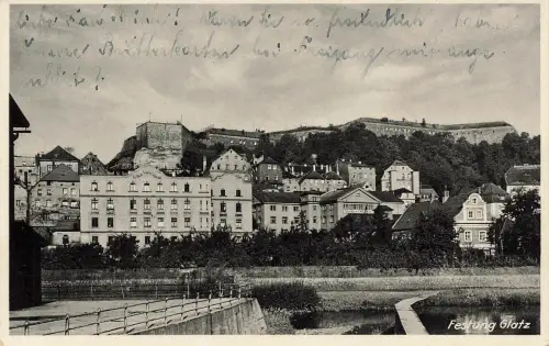 AK Glatz Kłodzko Festung Nieder Mühle Schlesien ungelaufen Postkarte