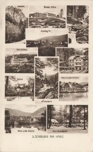 AK Ilsenburg Hotel Schloss Brocken Ilsetal Sachsen-Anhalt ungelaufen Postkarte