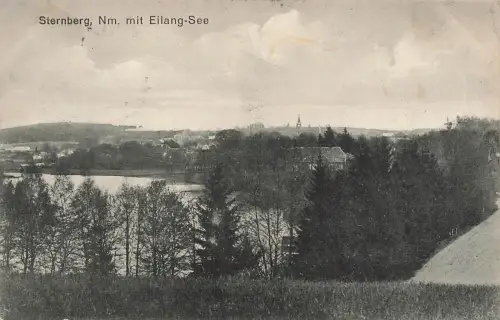 AK Sternberg Torzym Eilang See Kirche Ostbrandenburg gelaufen Postkarte