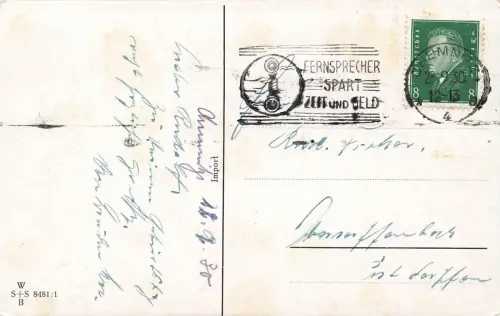 AK Zwerge mit Rollschuhe zum Geburtstag 1930