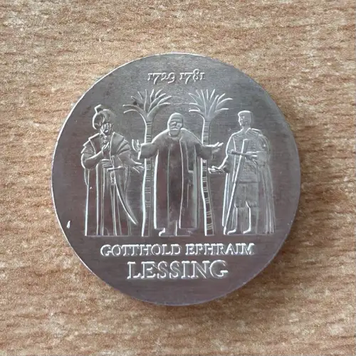 DDR 20 Mark Gotthold Ephraim Lessing 1979 Silber Gedenkmünze
