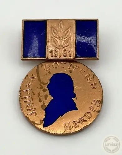 DDR Johann-Gottfried-Herder Medaille in Bronze 1961 für Schüler