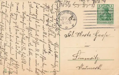 AK Charlottenburg Giesebrechstr. Sybelstr. Klausewitzstr Berlin 1915 Postkarte