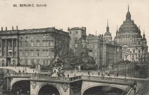 AK Berlin C. Schloss Brücke Dom Berlin 1925 gelaufen Postkarte