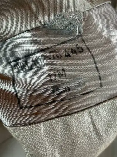 DDR NVA Uniformjacke Offizier Mot-Schützen Gr. g48 1970 schwarzer Kragen