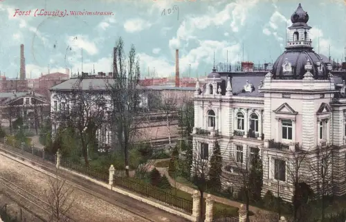 AK Forst Wilhelmstrasse Brandenburg Niederlausitz 1911 gelaufen Postkarte