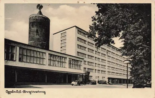 AK Oppeln Opole Regierungsgebäude Schlesien 1942 gelaufen Postkarte