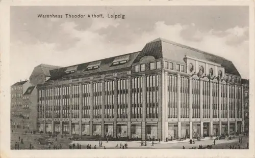 AK Leipzig Warenhaus Theodor Althoff Sachsen 1915 gelaufen Postkarte