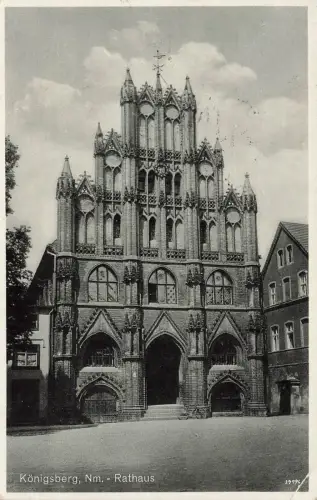 AK Königsberg Rathaus Neumark 1936 gelaufen Postkarte