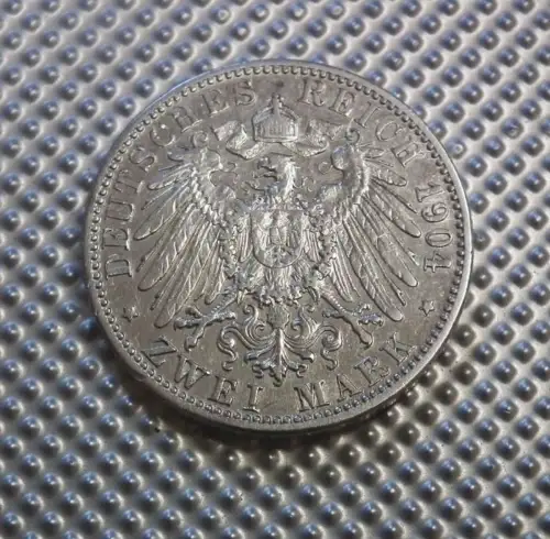 Deutsches Reich 2 Mark 1904 Friedrich Grosherzog von Baden G Silber