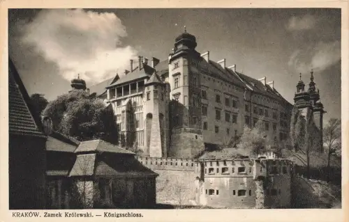 AK Krakau Königsschloss Polen 1940 ungelaufen Postkarte