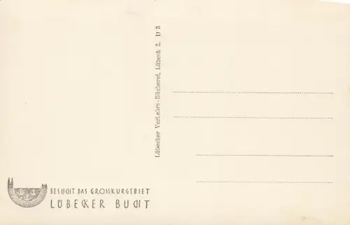 AK Lübeck Holstentor Bismarckdenkmal Schleswig-Holstein ungelaufen Postkarte