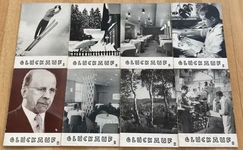 8x Glückauf - Kultur und Heimatblätter des Kreises Aue/SA. - 1963