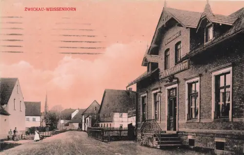 Zwickau Weissenborn Cafe Weisenborn Conditorei & Gartenwirtschaft AK Postkarte