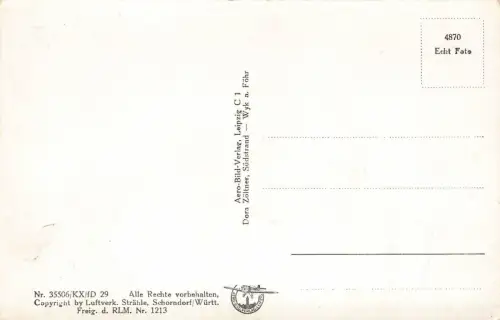 AK Wyk auf Föhr Südstrand Fliegeraufnahme Schleswig-Holstein Postkarte