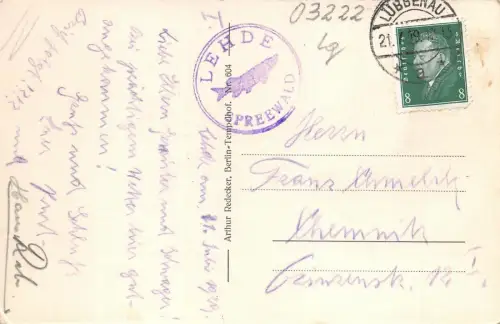 Spreewaldbilder Logierhaus zum fröhlichen Hecht in Lehde AK 1929