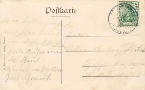 AK Oranienbaum Luftkurort Chinesisches Haus Sachsen-Anhalt 1908 Postkarte
