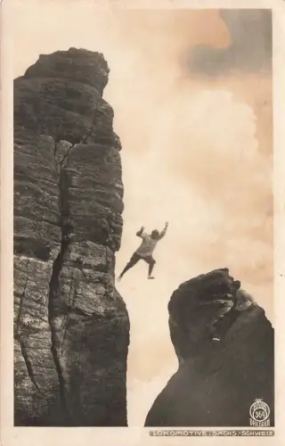 AK Sächsische Schweiz Lokomotive Walther Hahn 364 1926 gelaufen Postkarte