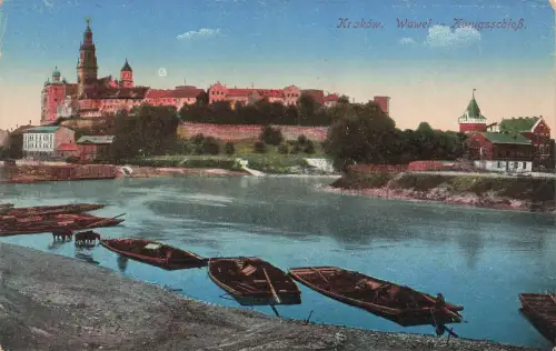AK Krakau Kraków Wawel Königsschloss Polen 1916 gelaufen Feldpostkarte