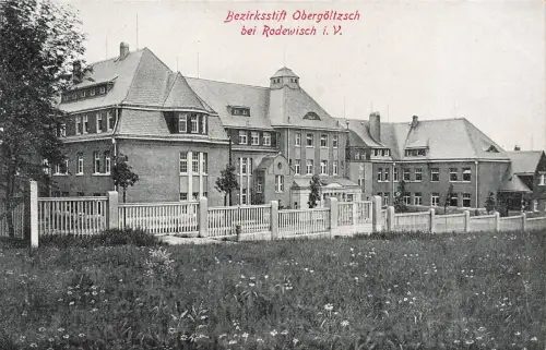 AK Rodewisch Bezirksstift Obergöltzsch Sachsen Vogtland ungelaufen Postkarte